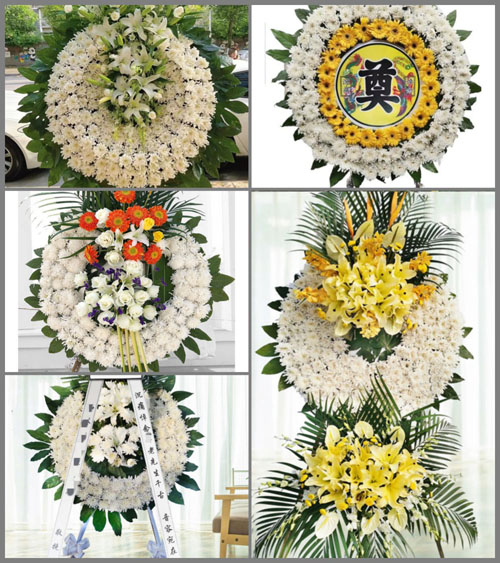 广东梅州市平远县中行镇良畲村花圈速递